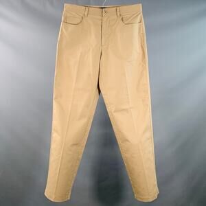 JW ANDERSON Size 40 Tan Cotton Tapered Flat Front Zip Fly Casual Pants